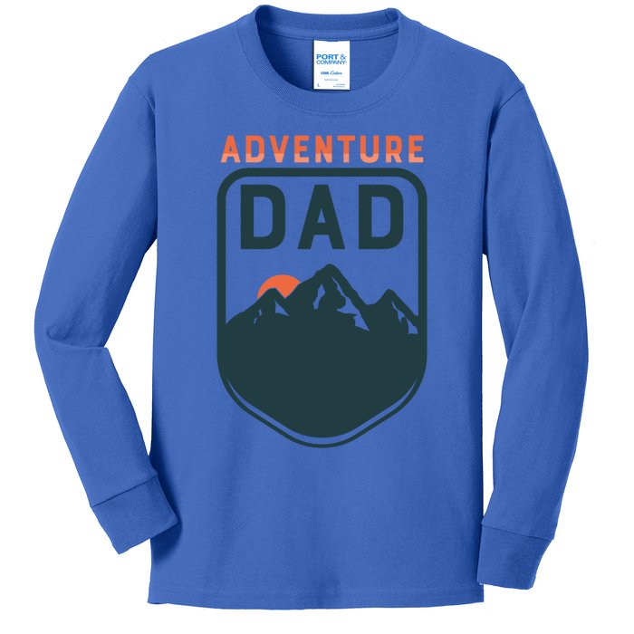 Fathers Day Gift Adventure Dad Gift Hiking Outdoors Camping Gift Kids Long Sleeve Shirt