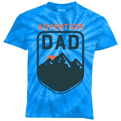 Fathers Day Gift Adventure Dad Gift Hiking Outdoors Camping Gift Kids Tie-Dye T-Shirt