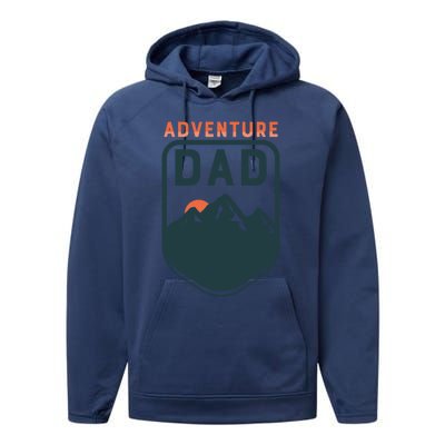 Fathers Day Gift Adventure Dad Gift Hiking Outdoors Camping Gift Performance Fleece Hoodie