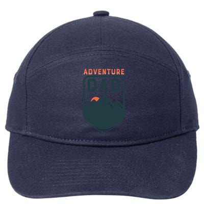 Fathers Day Gift Adventure Dad Gift Hiking Outdoors Camping Gift 7-Panel Snapback Hat