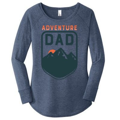 Fathers Day Gift Adventure Dad Gift Hiking Outdoors Camping Gift Women's Perfect Tri Tunic Long Sleeve Shirt