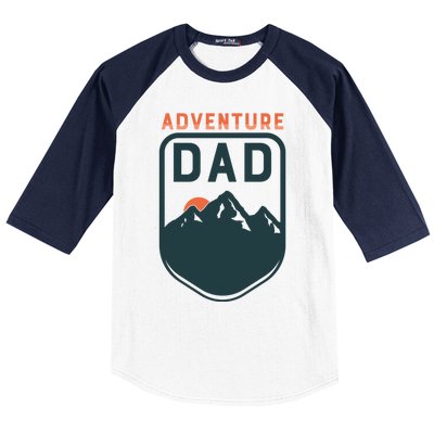 Fathers Day Gift Adventure Dad Gift Hiking Outdoors Camping Gift Baseball Sleeve Shirt