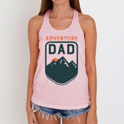 Fathers Day Gift Adventure Dad Gift Hiking Outdoors Camping Gift Women's Knotted Racerback Tank