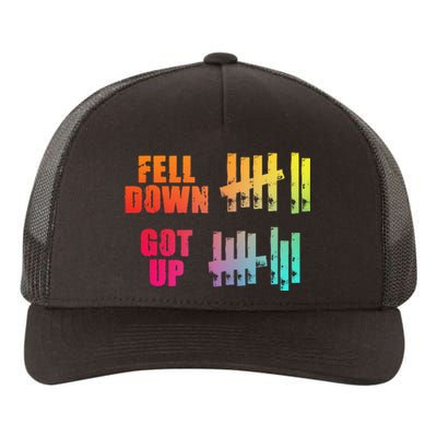 Fell Down Got Up Motivational Positivity Yupoong Adult 5-Panel Trucker Hat