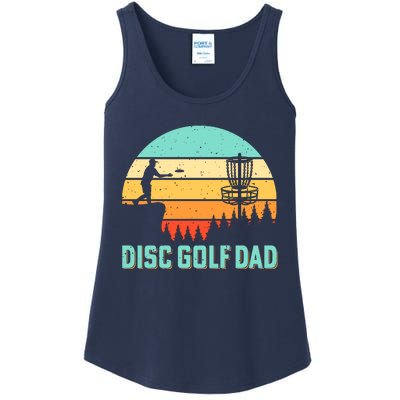 Funny Disc Golf Dad Retro Disc Golf Dad Golfer Dad Golf Lover Vintage Golfing Ladies Essential Tank