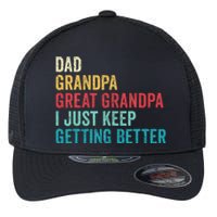 Fathers Day Grandpa Gift From Grand Dad Great Grandpa Flexfit Unipanel Trucker Cap