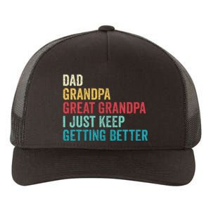 Fathers Day Grandpa Gift From Grand Dad Great Grandpa Yupoong Adult 5-Panel Trucker Hat