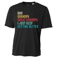 Fathers Day Grandpa Gift From Grand Dad Great Grandpa Cooling Performance Crew T-Shirt