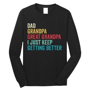 Fathers Day Grandpa Gift From Grand Dad Great Grandpa Long Sleeve Shirt