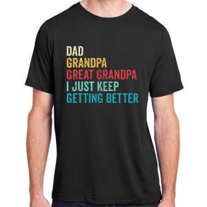 Fathers Day Grandpa Gift From Grand Dad Great Grandpa Adult ChromaSoft Performance T-Shirt