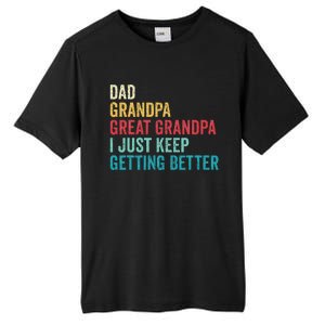 Fathers Day Grandpa Gift From Grand Dad Great Grandpa Tall Fusion ChromaSoft Performance T-Shirt