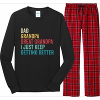 Fathers Day Grandpa Gift From Grand Dad Great Grandpa Long Sleeve Pajama Set