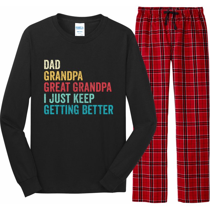 Fathers Day Grandpa Gift From Grand Dad Great Grandpa Long Sleeve Pajama Set