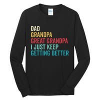 Fathers Day Grandpa Gift From Grand Dad Great Grandpa Tall Long Sleeve T-Shirt