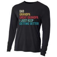 Fathers Day Grandpa Gift From Grand Dad Great Grandpa Cooling Performance Long Sleeve Crew