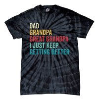 Fathers Day Grandpa Gift From Grand Dad Great Grandpa Tie-Dye T-Shirt