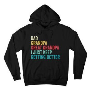 Fathers Day Grandpa Gift From Grand Dad Great Grandpa Tall Hoodie