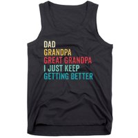 Fathers Day Grandpa Gift From Grand Dad Great Grandpa Tank Top