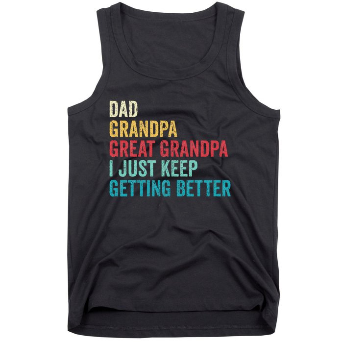 Fathers Day Grandpa Gift From Grand Dad Great Grandpa Tank Top