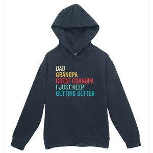 Fathers Day Grandpa Gift From Grand Dad Great Grandpa Urban Pullover Hoodie