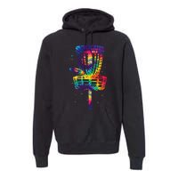 Funny Disc Golf Tie Dye Disc Golf Clothing Premium Hoodie