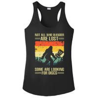 Funny Disc Golf Art For Women Disc Golf Player Ladies PosiCharge Competitor Racerback Tank