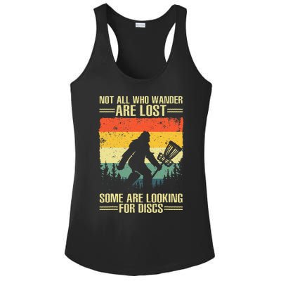 Funny Disc Golf Art For Women Disc Golf Player Ladies PosiCharge Competitor Racerback Tank