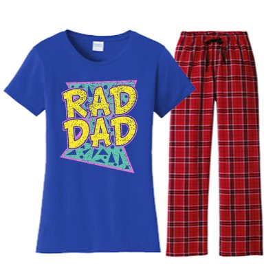 FatherS Day Gift For Daddy Rad Dad Women's Flannel Pajama Set