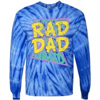 FatherS Day Gift For Daddy Rad Dad Tie-Dye Long Sleeve Shirt