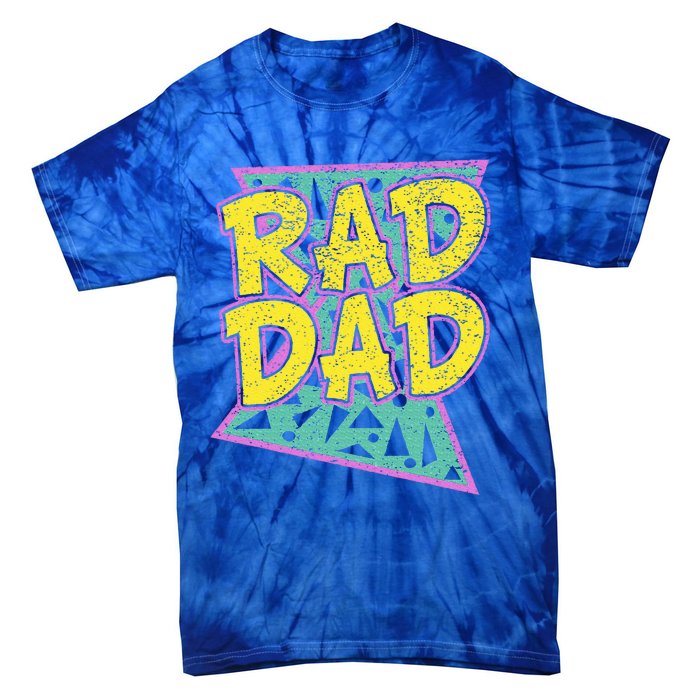 FatherS Day Gift For Daddy Rad Dad Tie-Dye T-Shirt