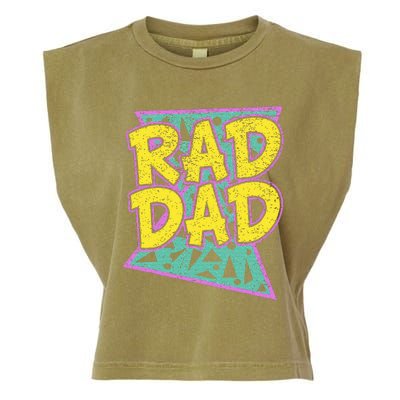 FatherS Day Gift For Daddy Rad Dad Garment-Dyed Women's Muscle Tee