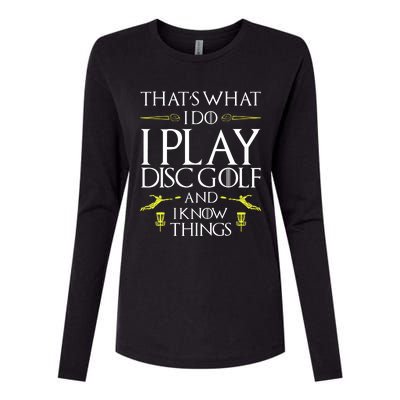 Funny Disc Golf That's What I do I play Disc Golf Womens Cotton Relaxed Long Sleeve T-Shirt