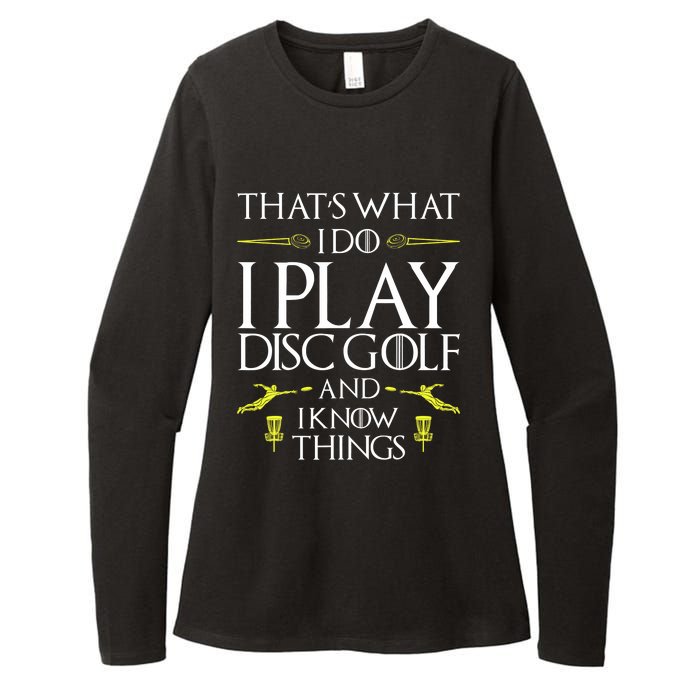 Funny Disc Golf That's What I do I play Disc Golf Womens CVC Long Sleeve Shirt