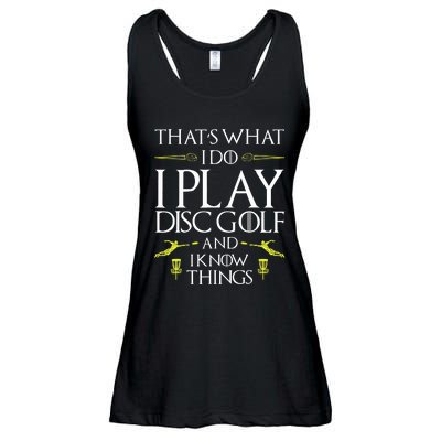 Funny Disc Golf That's What I do I play Disc Golf Ladies Essential Flowy Tank