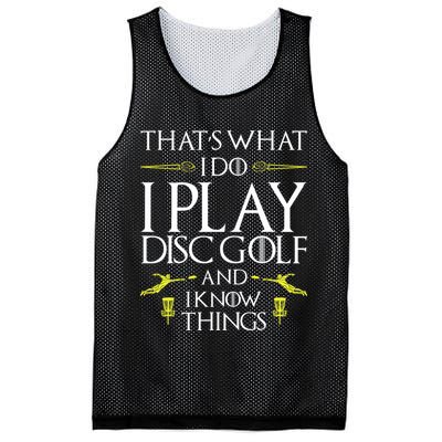 Funny Disc Golf That's What I do I play Disc Golf Mesh Reversible Basketball Jersey Tank