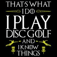 Funny Disc Golf That's What I do I play Disc Golf Women's V-Neck T-Shirt