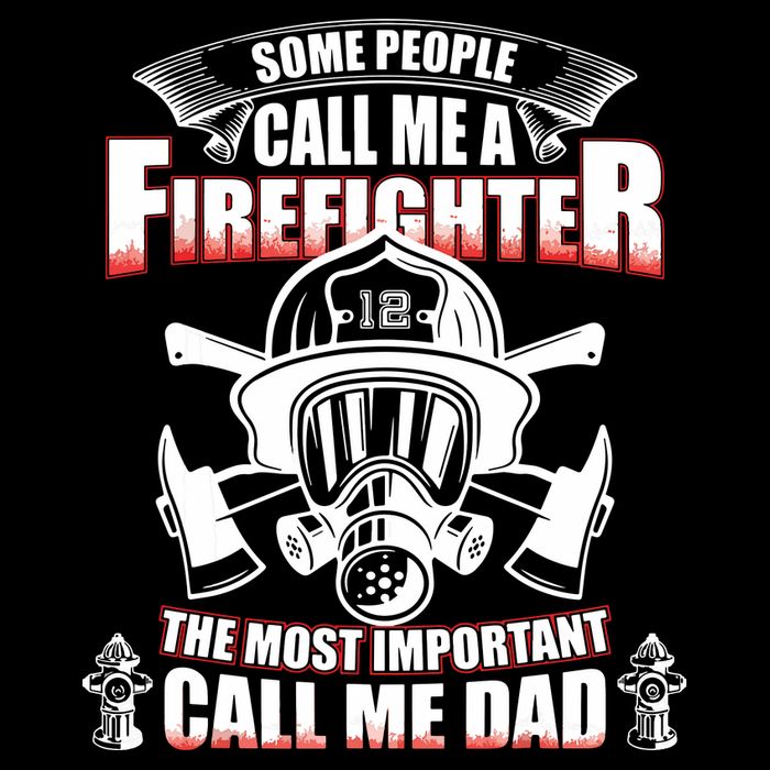 Fathers Day Gift For Firefighter Dad Fireman T-Shirt