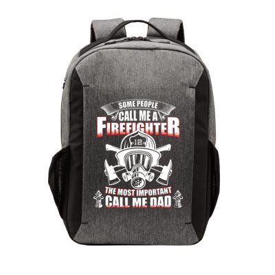 Fathers Day Gift For Firefighter Dad Fireman Vector Backpack