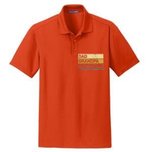 Fathers Day Gift from Grand Dad Grandpa Great Grandpa Dry Zone Grid Polo