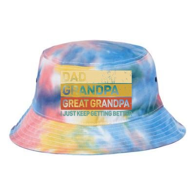 Fathers Day Gift from Grand Dad Grandpa Great Grandpa Tie Dye Newport Bucket Hat