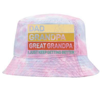 Fathers Day Gift from Grand Dad Grandpa Great Grandpa Tie-Dyed Bucket Hat