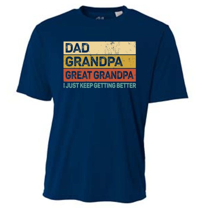 Fathers Day Gift from Grand Dad Grandpa Great Grandpa Cooling Performance Crew T-Shirt