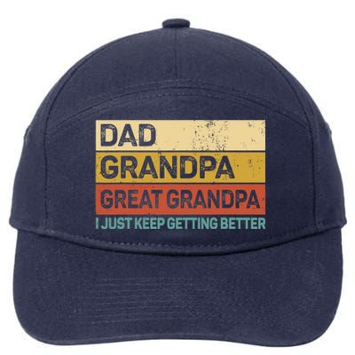 Fathers Day Gift from Grand Dad Grandpa Great Grandpa 7-Panel Snapback Hat