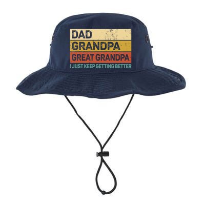 Fathers Day Gift from Grand Dad Grandpa Great Grandpa Legacy Cool Fit Booney Bucket Hat