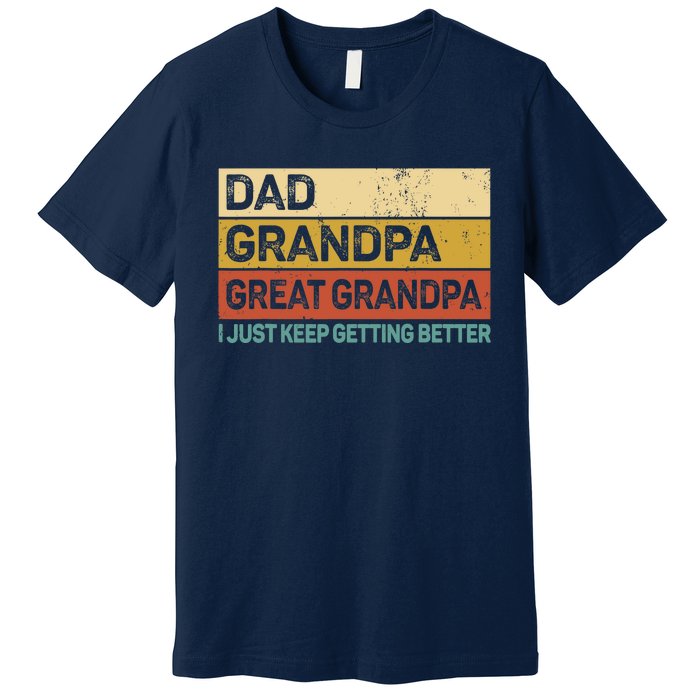 Fathers Day Gift from Grand Dad Grandpa Great Grandpa Premium T-Shirt