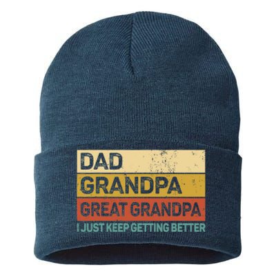 Fathers Day Gift from Grand Dad Grandpa Great Grandpa Sustainable Knit Beanie