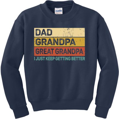 Fathers Day Gift from Grand Dad Grandpa Great Grandpa Kids Sweatshirt