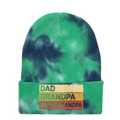 Fathers Day Gift from Grand Dad Grandpa Great Grandpa Tie Dye 12in Knit Beanie