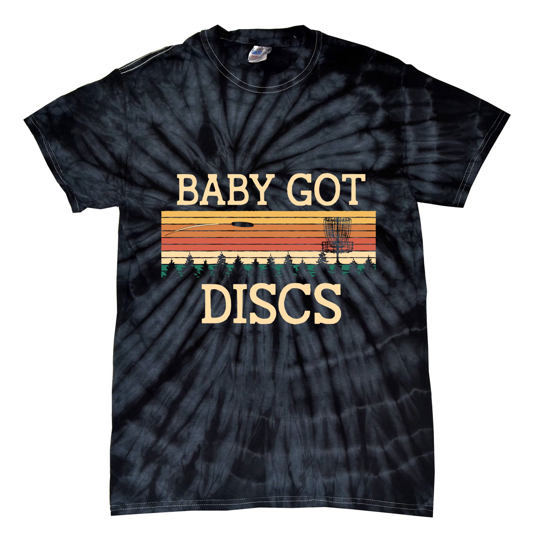 Funny Disc Golf Humor Golfer Pun Couples Tie-Dye T-Shirt