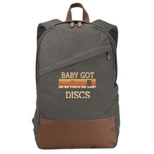 Funny Disc Golf Humor Golfer Pun Couples Cotton Canvas Backpack